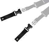 DiMarzio Cliplock Fasteners Black Set of Two 1 Inch Nylon Ends view 2