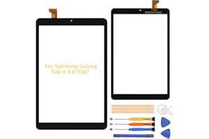 A-MIND for Samsung Galaxy Tab T387 SM-T387 Touch Screen Digitizer Glass Replacement,for Samsung Galaxy Tab A 8.0 T387 SM-T387V T387T T387A Touch Display Panel Repair Parts Kit,with Tools (Black)