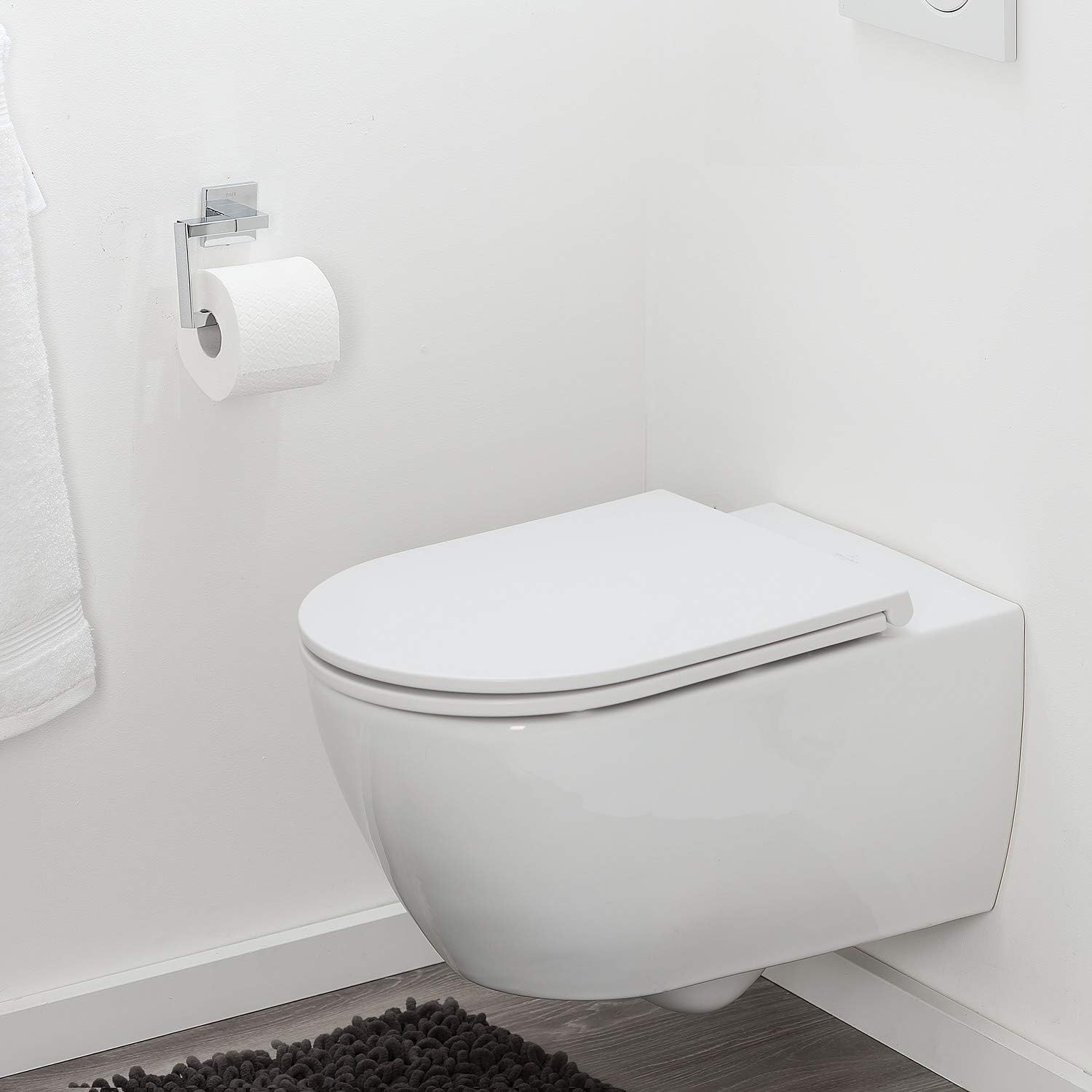 Tiger Elvas Toilet Seat, Duroplast, White, 36.6 x 3.8 x 44.9 cm - Image 4