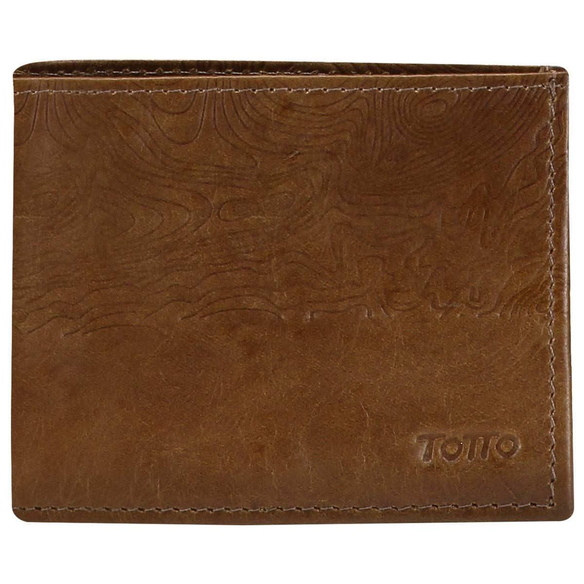 TOTTO Men's Leather Wallet in Various Colors and Prints - Men's Leather Wallet - Maxi