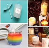 SMALUCK 100 Cnt Organic Soy Wicks 4in 8in with Stainless Wick Holder Sustainer view 6