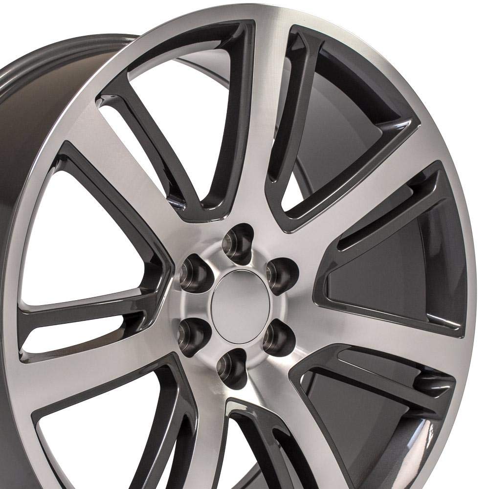 OE Wheels CA88-24100-6550-31MG Rueda réplica de 24 CA88 para llanta Cadillac Escalade 24x10 rueda mecanizada