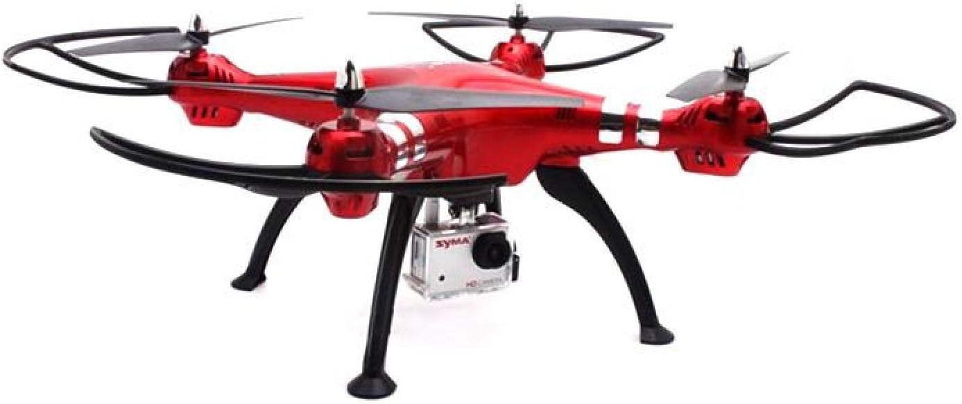 SYMA X8HG Quadcopter 2.4G 4 Channels with Gyro + 8MP Camera (Red)