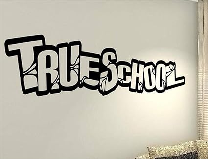 Wall Stickers Adesivo Murale Frase Citazione Decorazione Interni Frasi Danza Rap Hip Hop Di Trueschool Amazon It Fai Da Te