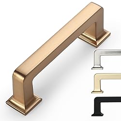 9BUILD 6 Pack 3 Inch Cabinet Handles Champagne