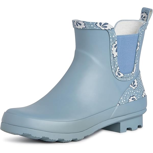 Ankle Booties Rain Boots Ankle Height Womens Rubber Boots Rain