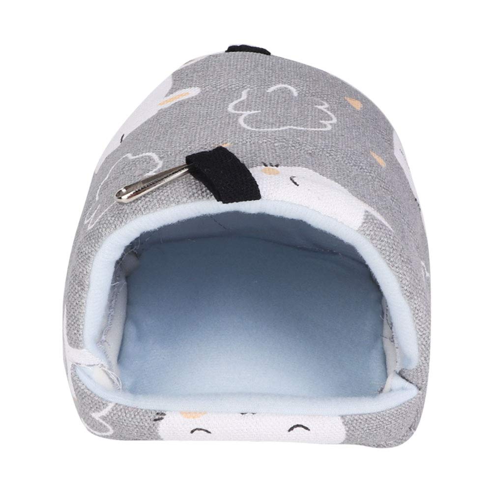 14*12cm Pet Hammock, Warm Soft Pet Canvas Hanging Bed Hammock House Pet Sleeping Mat Pad House Nest for Small Hamster Parakeet Cockatiel Lovebird Budgie Finch Canary(Gray R