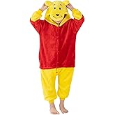 SCOPUCI Unisex Children Animal Onesie Pajamas,Kids Flannel Halloween Cosplay Costume/Homewear/Sleepwear