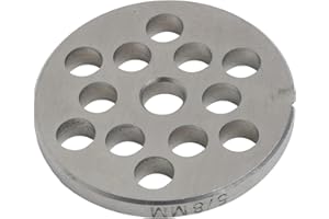 Stainless Steel No. 5 Orifice Plate for Bosch and for Bauknecht Meat Grinder, Perforated Disc for Processing Meat, Fish, and 