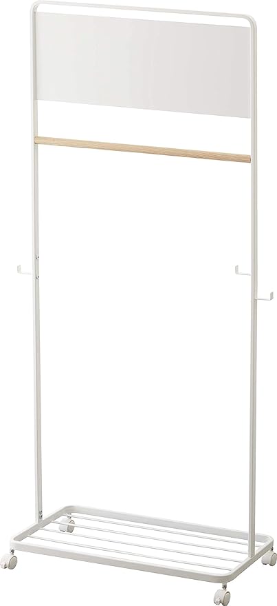 Amazon 山崎実業 Yamazaki パネル付き キッズハンガーラック ホワイト 約w68 5xd33xh140cm タワー パネルに時間割が付けられて見やすい キッズ収納 学校準備 コートハンガー 5175 ハンガーラック オンライン通販