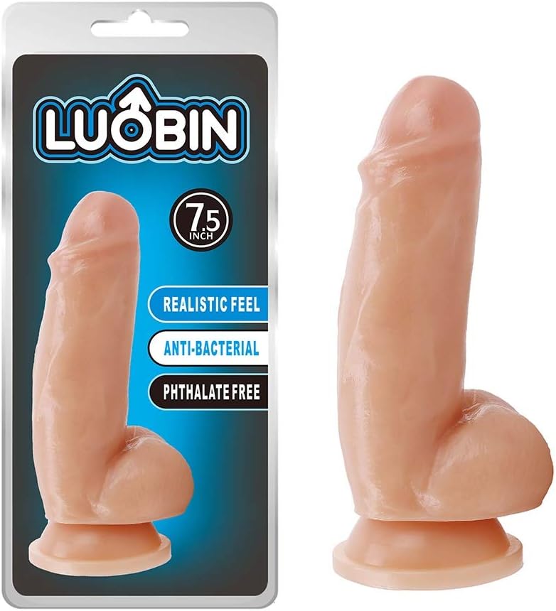 LuxTai Women Vibrant Toy Waterproof Dual-Head G-Spǒt Vibrartòrs With Suction Cup For Hands-Free Pleasure 7.48 Inch