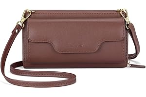 nuoku Crossbody Bags for Women, Wristlet Wallets for Women, Small Clutch Purses for Women, Cell Phone Wallet, Rfid Wallet