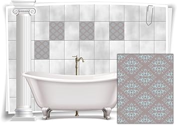 Medianlux Fliesenaufkleber Fliesen Aufkleber Vintage Nostalgie Retro Shabby Chic Alt Kuche Bad Wc Deko 4 Stuck 20x25cm Amazon De Kuche Haushalt