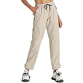 Seamaid Women's Hiking Pants Quick Dry Lightweight Water Resistant Cargo Pants with Zipper Pockets Travel Outdoor