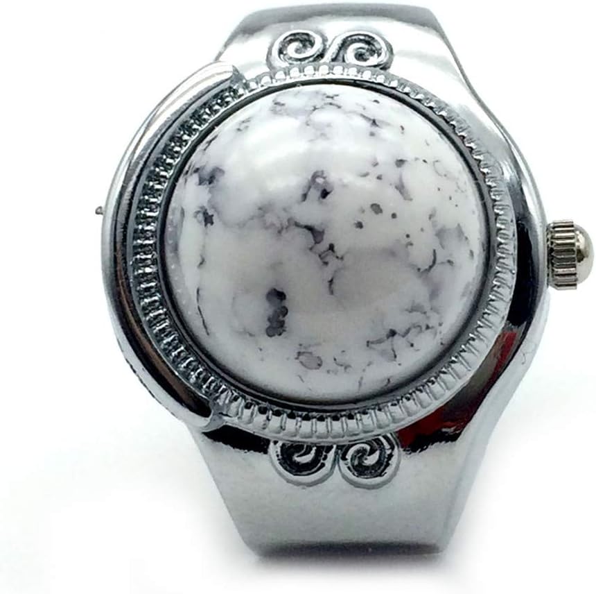 Patrón de piedra Reloj de dedo Anillos de piedra Anillo de ...