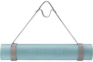 Trilancer Adjustable Yoga Mat Strap With Hook and Loop Closure, Yoga Mat Holder Carrier,and Organizing-Mat Not Included