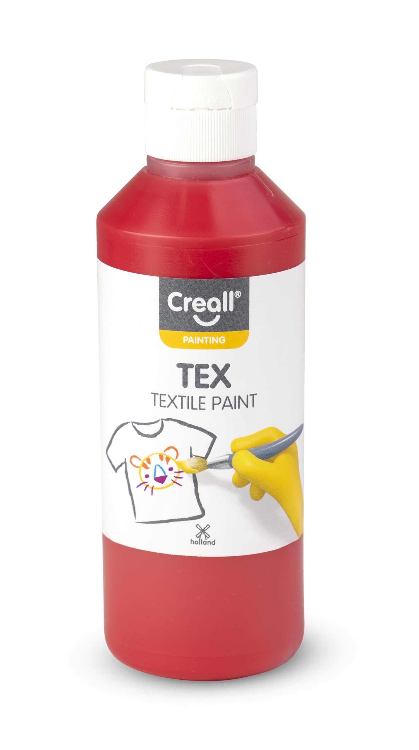 Creall Havo24024 250 ml 04 Red Havo Textile Paint Bottle