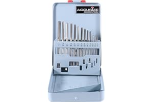 Accusize Industrial Tools 13 Pc 1/16'' to 1/4'' H.S.S. Straight Flute Chucking Reamer Set, 5500-SE00