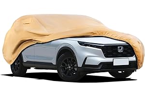 JURMON Heavy Duty Outdoor Car Cover Custom Fit for CRV, Windproof All Weather Waterproof Sun Rain UV Dust Snow Protection Outdoor Car Covers