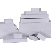 MOMONI Premium 13 Piece White Gift Boxes with Lids of Assorted Sizes with 4 inch Deep Robe Wrapping Boxes Set for Wrapping Christmas Gifts, Birthday, Holiday