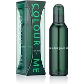 Colour Me Dark Green by Milton-Lloyd - Cologne for Men, Sandalwood 3.4 floz | Fresh Woody, Bergamot, Cardamom, Lavender, Sage, Patchouli, Long Lasting Scent, Made in England, Gift for Him