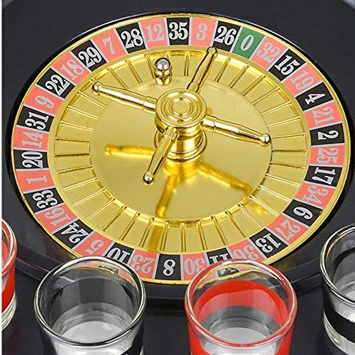 13” Spin and Shot Roulette - Casino-Style Drinking Game Set - Great Party Amusement, Night Entertainment, Reunions, Birthday Bashes, Holidays, Novelty Toy, Party Favor by Kicko - Thumbnail 6