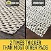 Grip Master 2X Extra Thick Area Rug Pad Grippers, 2.5 x 13 Feet, Cushioned for Hard Surface Floors, Maximum Gripper and Cushion for Under Rugs, Protection Pads for Hardwood Floor, Under Carpet Mats