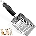Apidgrowth Cat Litter Scoop - Stainless Steel Metal Cat Litter Scoop-Sturdy Mesh Scooper - Mesh Shovel-Easy to Clean - Suitab