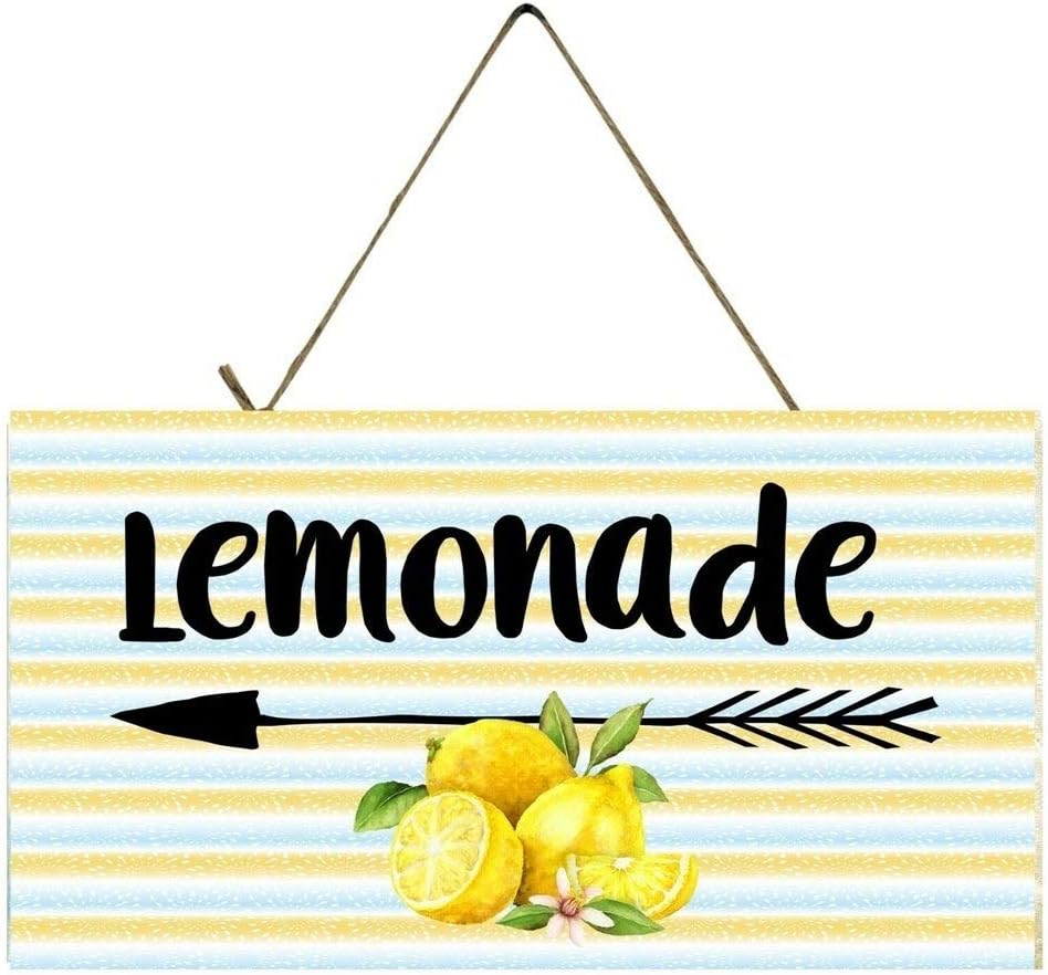 Amazon.com: MISC Lemonade Printed Handmade Wood Sign 10" X 5" Farmhouse