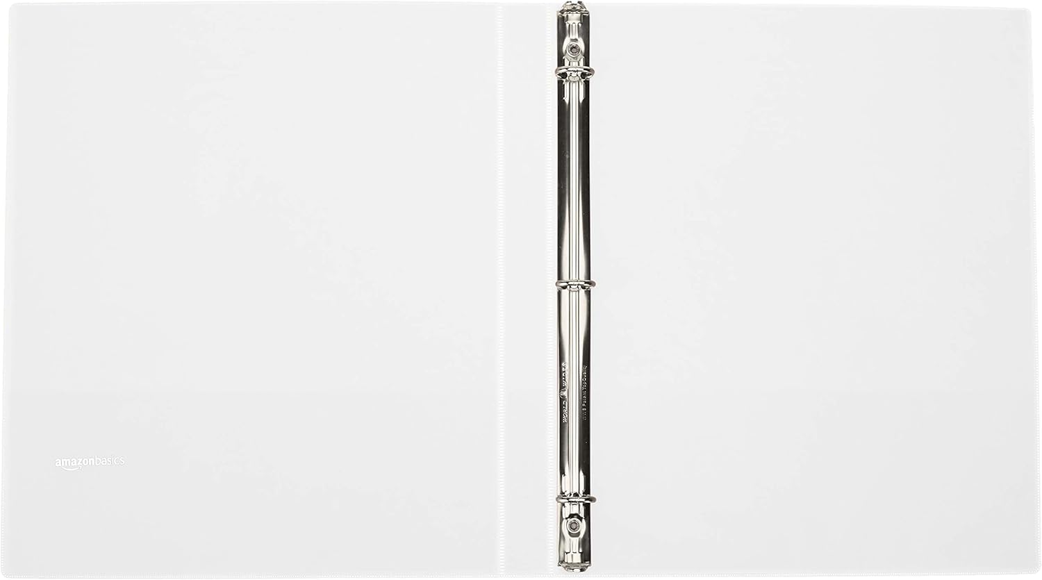  Basics 1/2 Inch, 3 Ring Binder, Round Ring, Customizable View Binder, White, 6-Pack : Office Products
