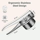 AEX Potato Ricer Heavy Duty Stainless Steel Masher Lemon Juicer Kitchen Tool view 5