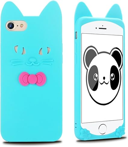 Amazon Iphone7 ケース Iphone7スマホケース バンパー カバー 猫型 可愛い シリコン製 ソフト Iphone7スマホカバー E Lush 衝撃吸収 クリア かわいい 猫 アイフォン7ケース 柔らかい ソフトケース シンプル 滑り止め 薄型 シリコン型 ブルー ケース カバー 通販