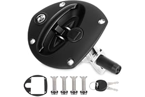 Dilomber Door Latch T Handle with 2 Key CH751 Fits for Cummins Kohler Generators #Replace 0406-0972-01, 406-0972-01, A034B471, Black