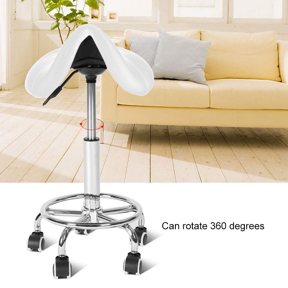 Sgabello Girevole TactFire - Regolabile In Altezza, Rotazione 360° - Per Ufficio, Salone E Massaggi - Foto 8
