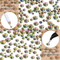 LPBeads 6400 Pieces Hotfix Rhinestones Vitrail