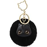 Jekvill Cat Keychain bag charms for handbags Cute Keychains for Women Kawaii Cat Backpacks Accessories cat plush keychain