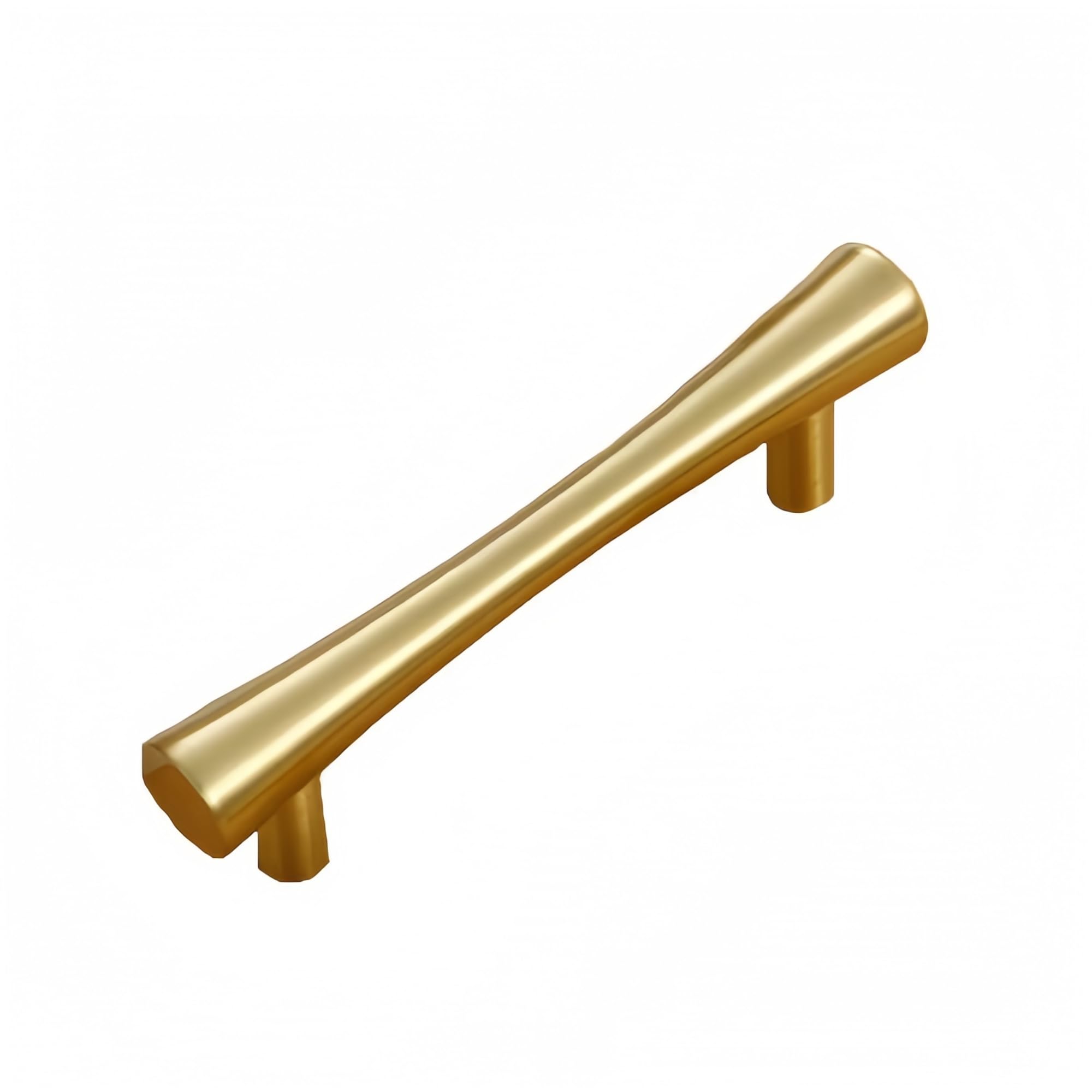 1PCS Golden Pure Brass Handles Type T Brushed Tube Pulls Handle for Cabinet Drawer Wardrobe Knobs 41x130x19mm