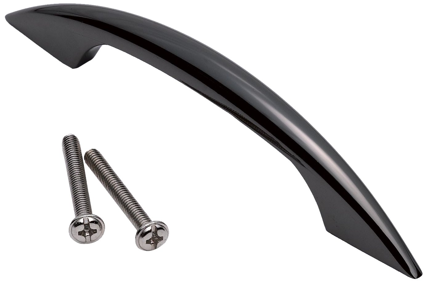 Merriway® BH01049 (20 Pcs) Black Nickel D Style Back Fix Handle, 96 mm - Pack of 20 Pieces