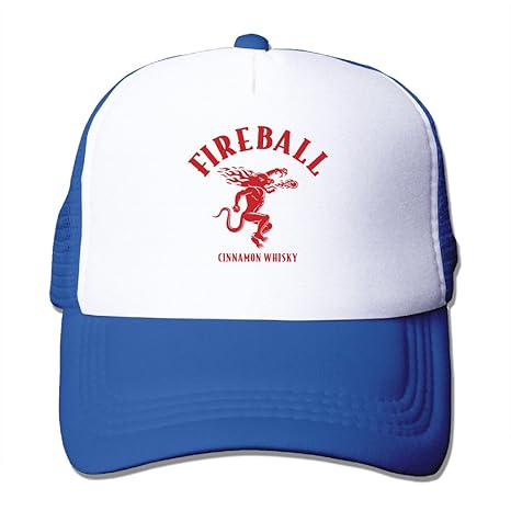 FishBoneStop Fireball Trucker Hat Mesh Cap Verstellbar Snapback Gurt