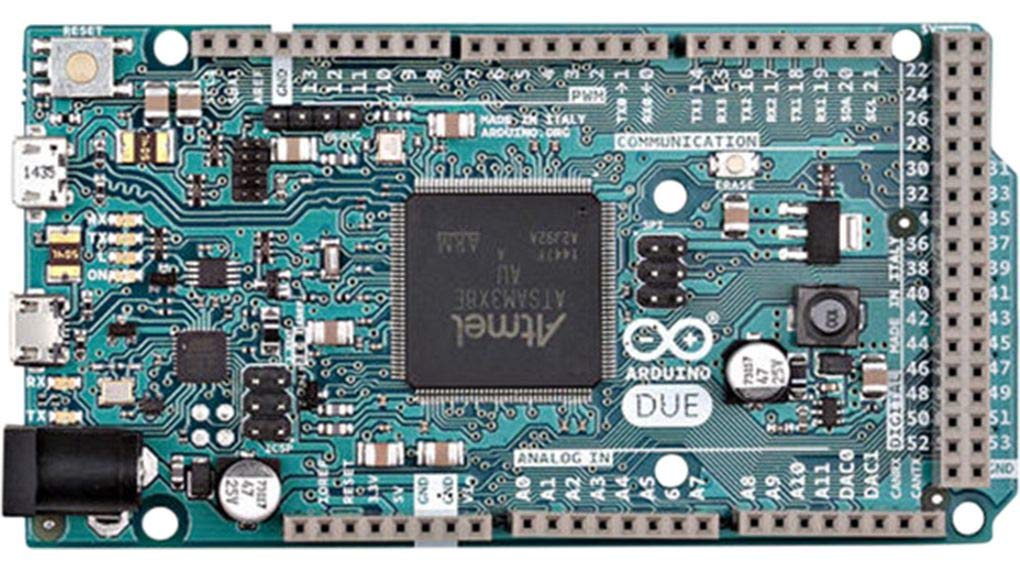 Arduino Due with Headers [A000062] - 32-bit ARM Cortex-M3, 84MHz, 54 Digital I/O Pins, 12 Analog Inputs, 512KB Flash, USB Host, Pre-Soldered Headers, Compatible with Arduino IDE for Advanced Projects
