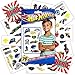 Hot Wheels Tattoos Party Favor Pack -- 75 Temporary Tattoos Featuring Race Car Designs