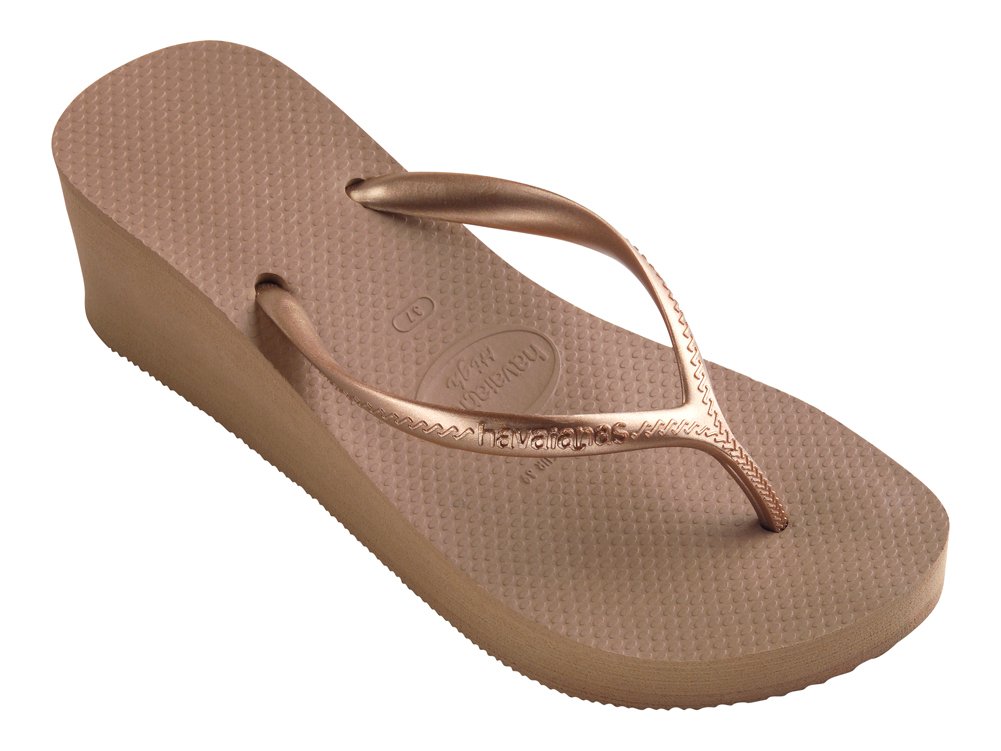 havaianas high fashion beige