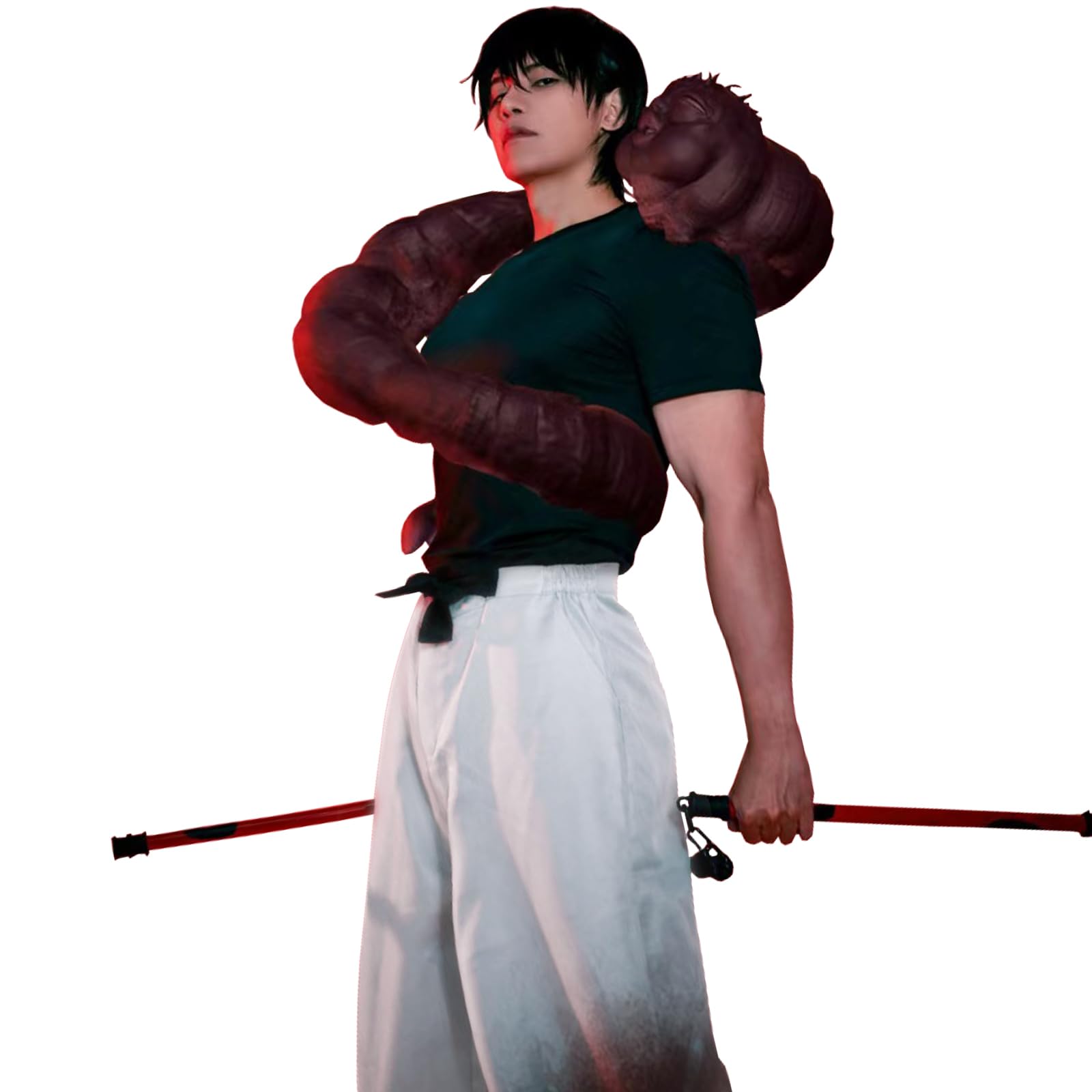 CR ROLECOS Gojo Satoru Uniform Cosplay Outfit Halloween Anime Top Pants Full Set XXL — image 1