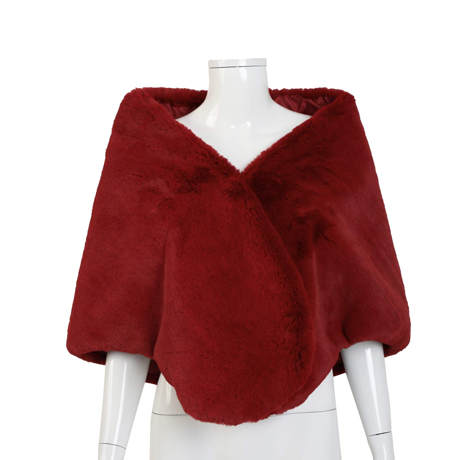 Women's Fur Wrap and Shawl Winter Bridal Fur Stole for Brides and Bridesmaids Cover up Women's Fur Wrap and Shawl Winter Bridal Fur Stole for Brides and Bridesmaids Cover up