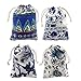 Elesa Miracle 20pcs Retro Cotton Canvas Pouch Bag, Drawstring Coin Purse, Gift Bag Value Set