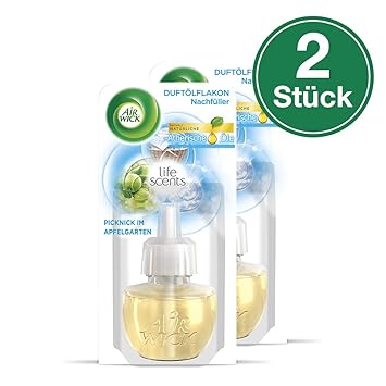 Air Wick Duftölflakon Nachfüller, Picknick im Apfelgarten, 2er Pack (2 x 19 ml)