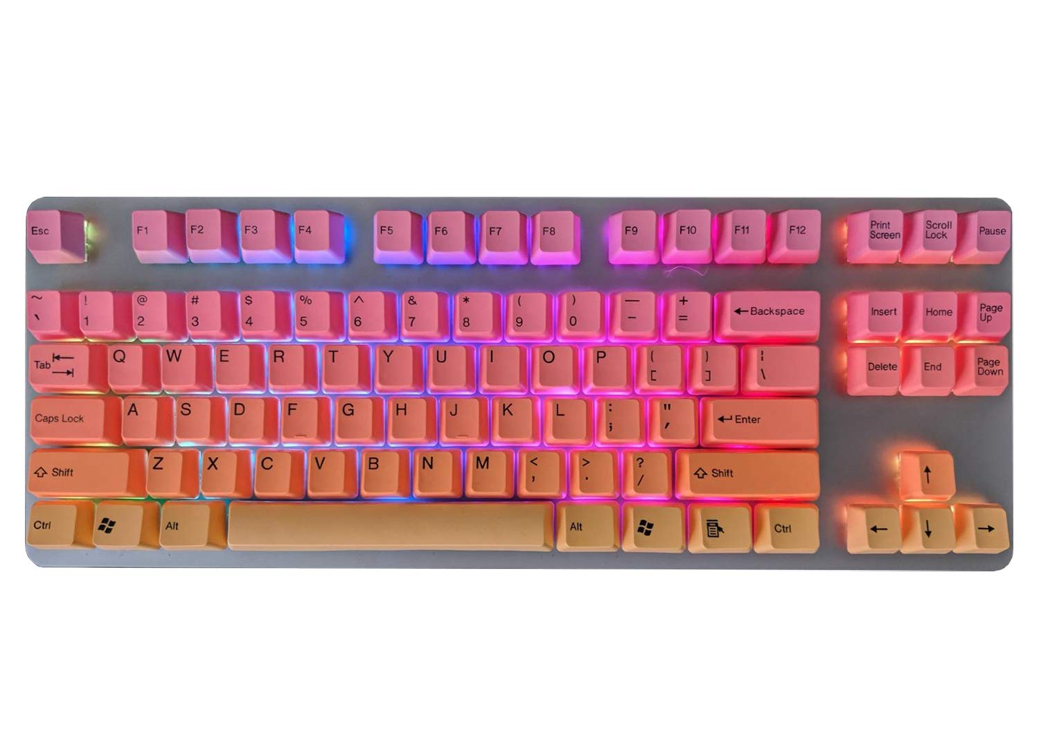 Tai Hao Sunshine Pbt Double Shot Keycap Set 104 Keys Sunset Key Caps For Cherry Mx Switch Mechanical Keyboard With Key Puller 104 Keys Sunshine Buy Online In India At Desertcart In Productid