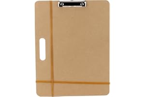 DIICCYO 13 x 17 Drawing Board, Artist Sketch Board with Handle for Drafting Art, Portable Art Clipboard Art Supplies for Painting and Drawing, Fit in Artist Tote, 1 Pack