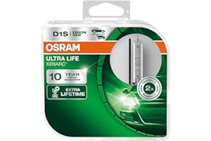 OSRAM XENARC ULTRA LIFE D1S HID Xenon discharge bulb, discharge lamp, 66140ULT-HCB, duobox (2 units), Light Blue