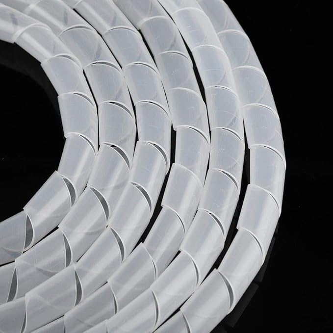 Bendable Spiral Cable Wrap Spiral Wrapping Band Durable Spiral Wire Organizer, Flexible Spiral